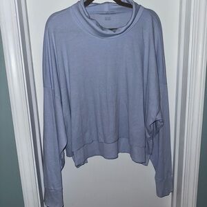 AEO Light Blue Cowl Neck Top